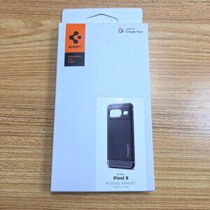 Spigen Google Pixel 8 Rugged Armor‎ Case Shockproof Matte Black ACS06277